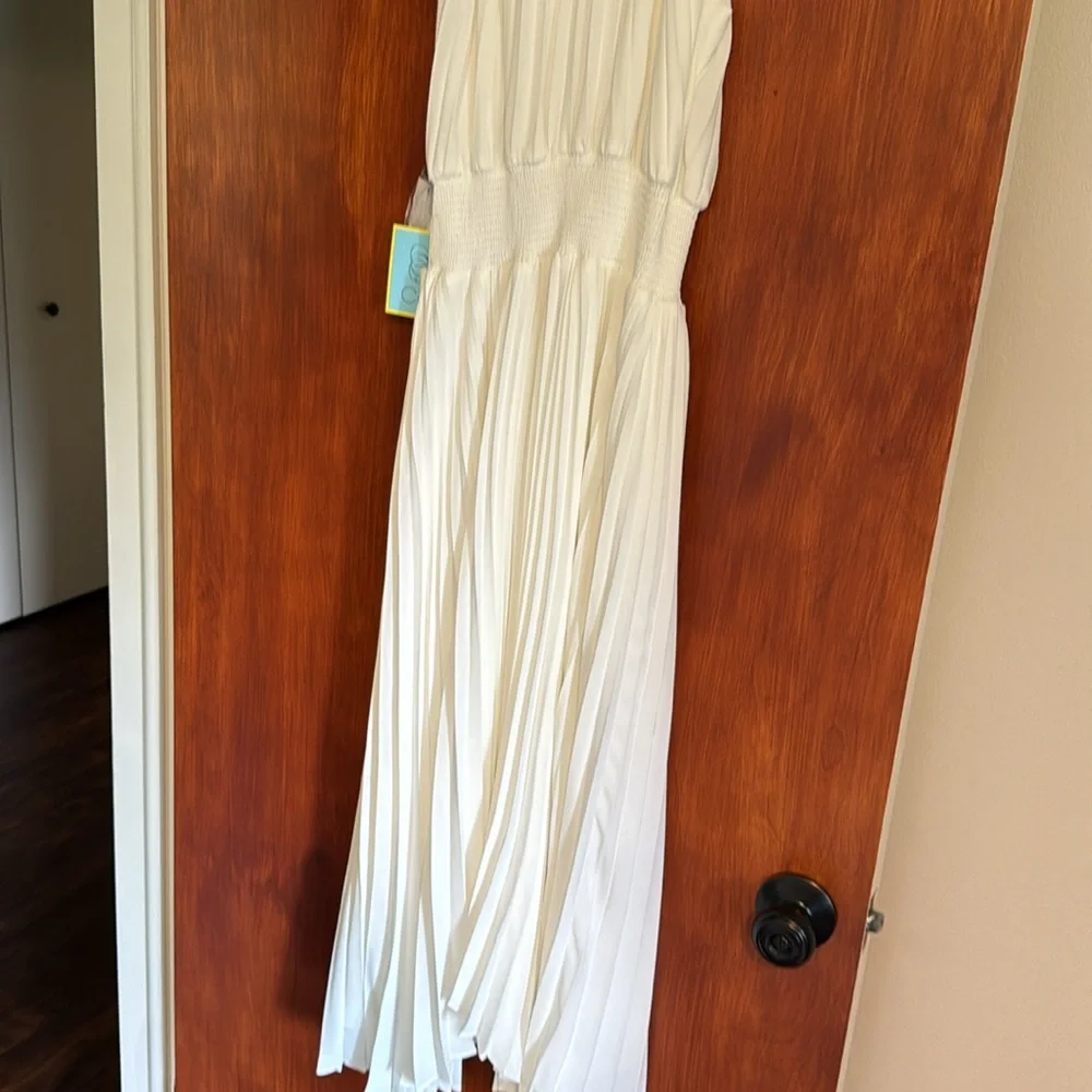 NWT CeCe Pleated Halter Midi Dress sz XS - NWT & Medium Like New - Picture 8 of 11